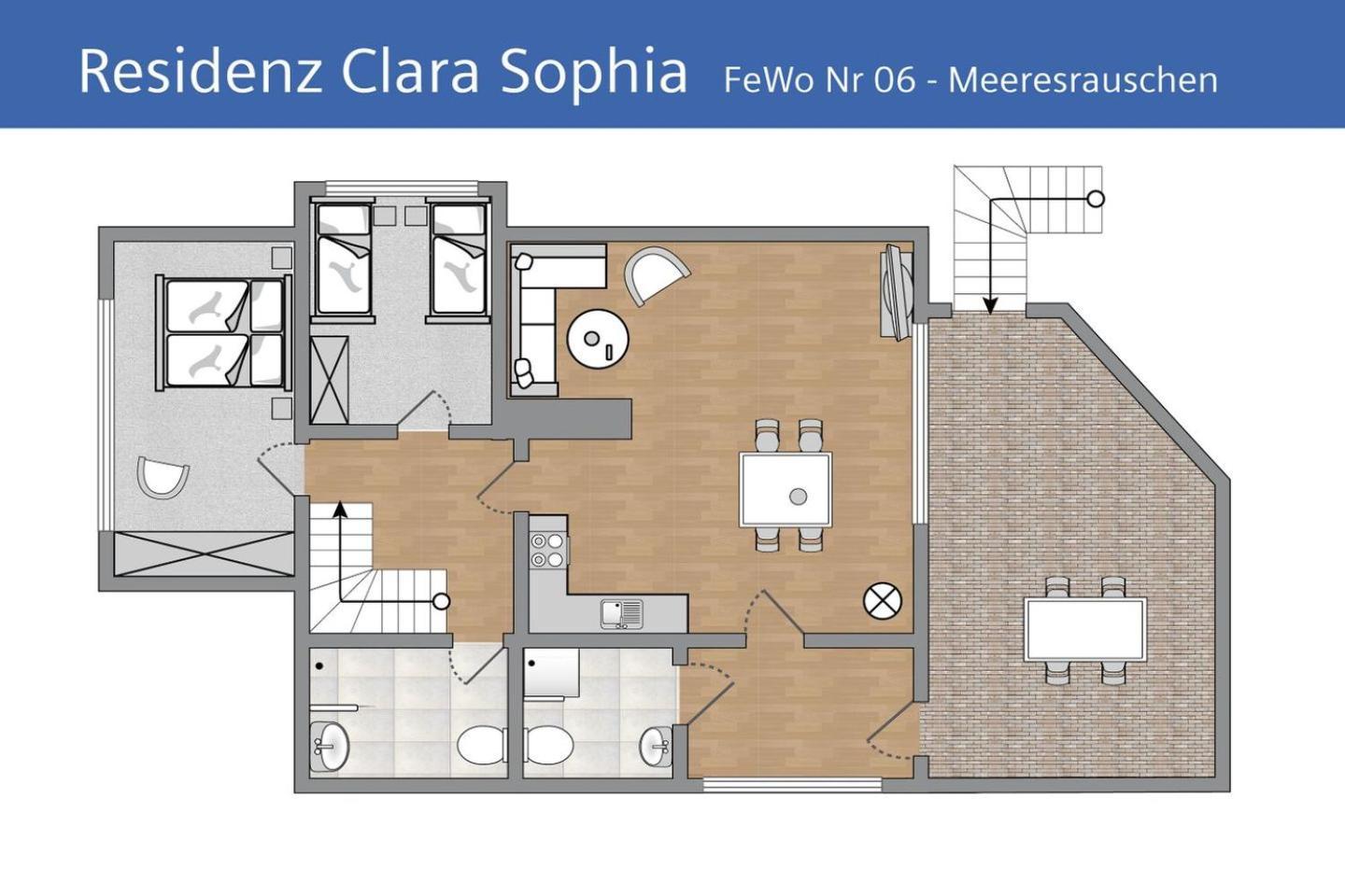 Ferienwohnung Meeresrauschen In Der Residenz Clara Sophia Binz Kültér fotó