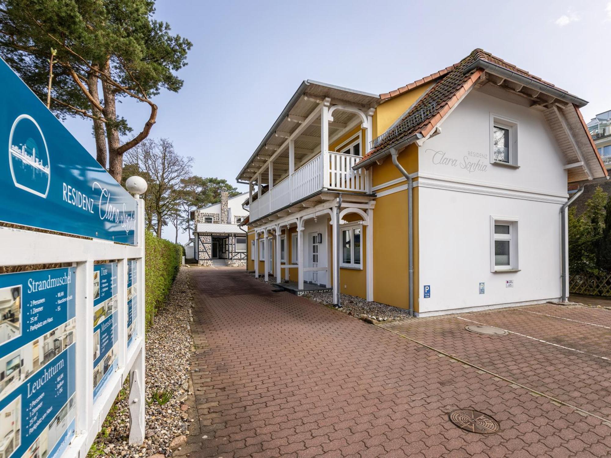 Ferienwohnung Meeresrauschen In Der Residenz Clara Sophia Binz Kültér fotó